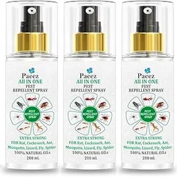 Paeez || Pest Control Spray | Insect Repellent Spray | For Ant, Cockroach, Rat, Lizard, Bed Bugs, Spider, Fly, Centiped, Mouse | 100% Natural | Just Repel No Kill Non-Toxic (600ML) Pack Of 3-picture-53