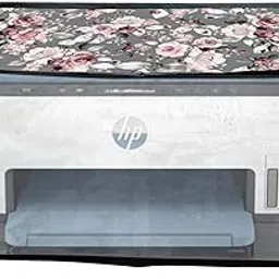 HomeStore-YEP Printer Cover for HP Smart Tank 675 Duplexer All-in-One Printer with Zipper for Dust Protection Pinik FLower image 1