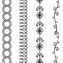 4 Pieces Line Quilting Stencil Kit Sewing Stencils Flower Reusable Mylar Template Stencils for Sewing on Fabric Quilt Clothes-picture-43