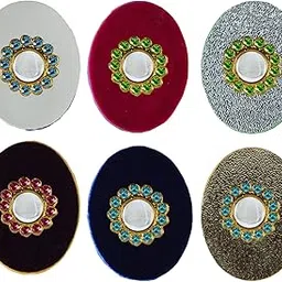 Handmade Fancy Stone stud Work Saree pin Brooch for Women Jewellery Latest Stylish Crystal Unisex Floral Shape Brooch for Women/Girls (sku-bro2908)-image-62