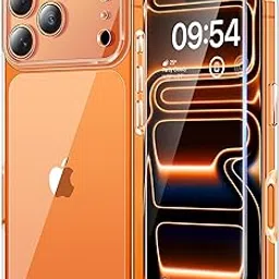 TAURI for iPhone 17 Pro Case 6.3" with Screen Protector, Camera Lens Full Protection, Military-Grade Protection, Shockproof Transparent Back Bumper Phone Cover - Clear-image-45