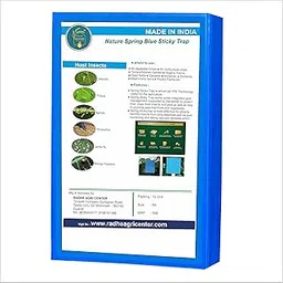 Eco Blue Sticky Trap for Thrips, Aphids, Leaf Miner, Fungus Gnat, Jassids, & All Harmful Flying Insects A4 Size Pack of 12-picture-35