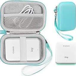 Getgear Carrying Case for Canon Ivy Mobile Mini CLIQ, CLIQ+ Instant Camera Printer and Photo Printer Through Bluetooth(R) (Mint Green)-image-4