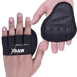 generic XSAW Weightlifting Gym Grips Pads Hand Training Bar Straps Wrap Gloves | Gym Gloves for Men & Women Palm Protection-picture-19