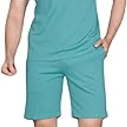 cubiq Men's Co-ords,Night Suit Track Suit,Shot Set For Men-picture-35