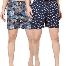 urban scottish Men's Multi-Coloured 100% Cotton Printed Regular Boxers (Pack of 2) (USBX2298-XXL)-picture-27