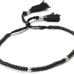 kukshya JEWELLERS Exclusive 925 Sterling Silver Ball Threaded Anklet (Payal) For Girls & Women-picture-10