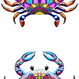 MERISHOPP®2x Metal Crab Wall Art DécorOutdoor Yard Home Décorative Sculpture |Home & Garden|Home Décor|Figurines-image-1