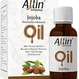 Allin Exporters Jojoba Oil 100% Natural & Pure Cold Pressed Base Carrier Oil for Hair Growth, Dry Skin Massage, Face, Lips, Cuticles, Wrinkles, Fine Lines & Stretch Marks (15 ml)-image-43