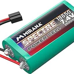 Mirana Spectre 4WD Accessories - Compatible only with The Mirana Spectre 4WD Hobby Grade RC Car Toy - Power Cell (2 Pack)-picture-21