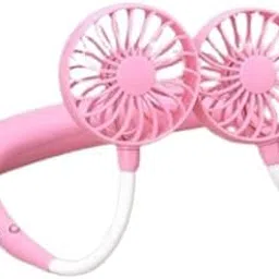 Pixel Mart Portable Neck Fan Rechargeable Personal Hand-Free Wearable Neckband Sport Fan, 3 Speed Adjustable, Free Rotation, (1 PCs, Multicolour)-picture-19