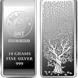 Silviya BIS Hallmarked Beautiful Silver Coin - 999 Pure with Banyan Tree & Peacock Design (10g, 20g, 50g, 100g) - Elegance - Style - Ideal for Every Occasion - With Authenticity Certificate-image-4