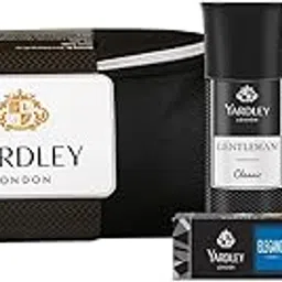Yardley London Gentleman Range Gift Kit with Free Pouch, 320g + 168ml (Pack includes Compact Perfume, Deo, Soap, Talc)-picture-41