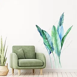 Sticker Yard PVC Vinyl Green Leaves Self-Adhesive Wall Sticker for Home Decor/Decoration - Living Room, Bedroom, Kids Room (Multicolor,Size 56X85CM)-picture-15