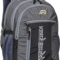 airish 35 Cm Laptop Backpack 35 Ltrs Large School Bag / Travel Bagpack Collage Bag (Grey), M (ARU-204)-picture-18