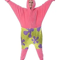 Nickelodeon Mens' SpongeBob SquarePants Patrick Star Sleep Union Suit-image-0