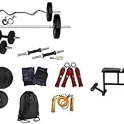 Body Maxx 30 Kg Home Gym Set with 4 in 1 Multi Purpose Bench Equipment-picture-27