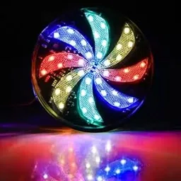 Steko (6CM) 24 Led DC 12 Volt RGB Windmill Multicolor Changing Stylish Flashing Light, Multipurpose Use For Car, Bike, Home, Temple Decoration-image-49