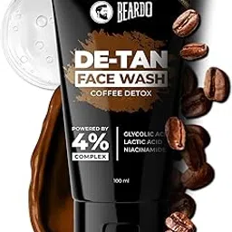 Beardo DeTan Face Wash for Men | With Vitamin E, Aloe Vera & Coffee | All in One Tan removal Face Wash for Men | Exfoliates, Brightens and Hydrates Skin | All Skin type | 100ml-image-27