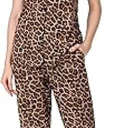 masha Women's Cotton Animal Print Night Suit Pack of 2 (NSPJ-Cheetah-Brown-1660-M_Brown_M)-picture-25