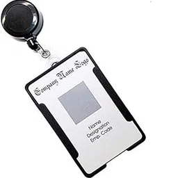 NSSP Combo Pack of ID Card Holder with Retractable Reel YOYO (Black) (Pack of 1)-(1 Piece Smart id Holder+1 Piece Round yoyo)-picture-62