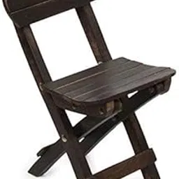 Wooden Portable Chair, Antique Burn Look, Brown, 25 x 32 x 28 cm-picture-24