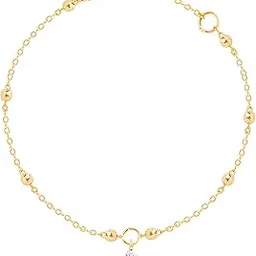 minutiae Fashion Anklet With Solitaire Crystal Diamonds Painjan Payal Leg Chain Foot Jewellery For Women and Girls-picture-54