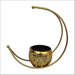 Royal Deco Art Geometric Decorative Metal Round Shape Flower Vase for Home Decoration, Centre Table Decoration Piece, Golden Vase for Home Decor-image-33