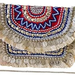 byra Bohemian Banjara Sling Bag | Mirror Work & Tassels | Indian Embroidered Crossbody Purse for Women | Ideal for Travel & Casual Wear-picture-44