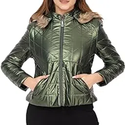 twenty me Winter Wear Casual Nylon Full Sleeve Women's Jacket (8052)-picture-11