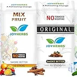 JOYHERBS Herbal Cigarettes 100% Tobacco And Nicotine Free Combo Pack Of Clove, Original, Menthol & Mix Fruit Flavour Smoke (10 Sticks Each) Made with Ayurvedic Herbs(Tobacco Alternatives) | Non Addictive-picture-12