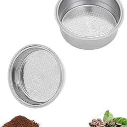 2 PCS Coffee Filter Steel, Coffee Machine Accessories, Portafilter 51mm, Filter for Prevent Spilling, Coffee Filter Machine Accessories (Silver)-picture-48
