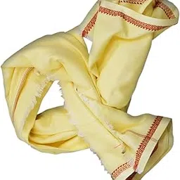 NIC Bhagalpuri Yellow Gamcha for Men Cotton/Smooth On Skin for Men and Women/Quick Dry, Fast Absorbent Bath Tauliya/Large Size Bamboo Towel for Gym, Beach, Pool, Travel, Hair wrap-picture-51