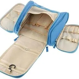 Multi Functional Travel Organizer Accessories Cosmetic Bag Makeup or Shaving Kit Pouch for Men and Women Black-3chain-hng-1010 SB-P7126-picture-17