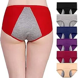 eleg & stilance Women's Cotton Maternity Period Protection Sanitary Reusable & Leakproof Panties (Pack of 2)-picture-25