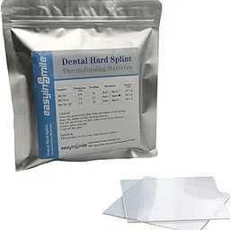 Dental Hard Splint, Thermoforming Materials for Vacuum Forming Machine 5''x 5'' (1.5MM-15PCS)-picture-35