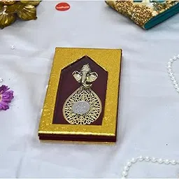 Lushure Coin Box with Velvet Finish Ginni Box | Gold/Silver Sikka for Return Gifts |Coins Dibbi for Wedding Gift - with Magnetic Clousre - Fold Design (Gold & Red, Pack of 1 Pcs)-picture-15