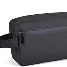 bigplayer Black Travel Toiletry Pouch – Compact Makeup Shaving Kit Organizer Bag with Zipper Closure for Men & Women-picture-54