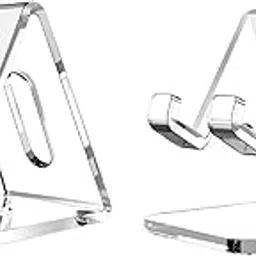 Acrylic Cell Phone Stand Tablet Stand, 5mm Thicker Clear Cell Phone Holder, Transparent Phone Stand for Desk, Desktop, Desk Accessories, All Smartphone (Pack of 2 Pcs, Clear Color) BA2434(C)-picture-29