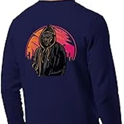 Mens Sweatshirt Future Hacker Print Cotton Blend Full Sleeve Gen Z Pullover for Men-image-12