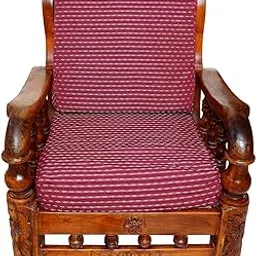 SREE LAKSHMI GARMENTS- Sofa Zip Cover 3 Seater And 2 Seater Wooden 10 Pcs Set (Maroon Arrow), 10 TC-image-38