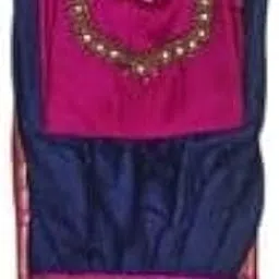 Butter Buds Women Readymade Vishu Traditional Handworked Fully Stitched Vichitra Silk Top Blouse With Narayanpet Skirt Set (Pavadai And Blouse Set)-image-47
