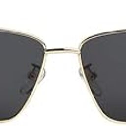 haute sauce Women's The Spear Rectangular Sunglasses For Casual Wear | One-Size | Champayne Gold Alloy Frame | Charcoal Black Polarized Lens | Full Rim | Eyewear For Woman & Girls-picture-19