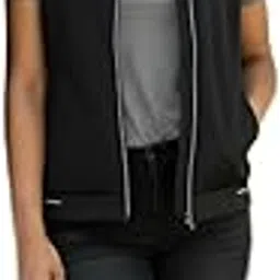 the classic togs Trendy Jet Black Sleeveless Bomber Jacket-picture-14