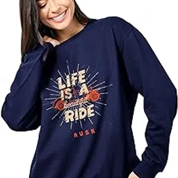 enitor Womens Round Neck and Front Printed Sweatshirt to Develop Confidence in Your Group-picture-42