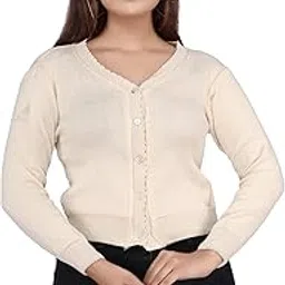 natris Stylish V Neck Wool Blouse | Short Sweater | Women's Winter Wear-picture-14