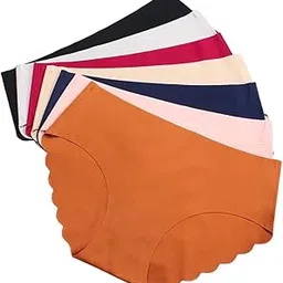 ayushicreationa Women's Ice Silk Briefs Mid Rise Hipster Panties Comfortable Soft Stretchy Knickers No Show Breathable Female Underwear (Multicolor)-picture-39