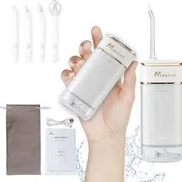 Hidaint Mini Water pik Cordless Water Flosser Water Dental Flosser Cordless Teeth Cleaning Flossing Teeth Pick Irrigation Cleaner Oral irrigater 5 Modes partable for Travel&Home-image-95