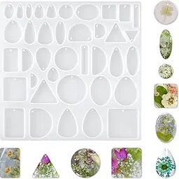 Resin Art Kit, Epoxy Resin Moulds for DIY Crafting, 38-Cavity Silicone Mould, Ideal for Making Unique Coasters, Pendants, and Home Decor-picture-24