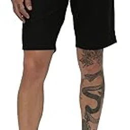 MUFTI Mens Black Sports Fit Shorts-picture-24
